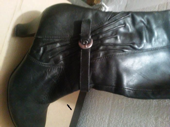 buty kozaki SKÓRA!-markowe CAPRICE roz.38/39, regulowana cholewka