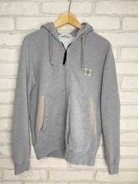 Rozpinana bluza z kapturem stone island patch program; zip hoodie