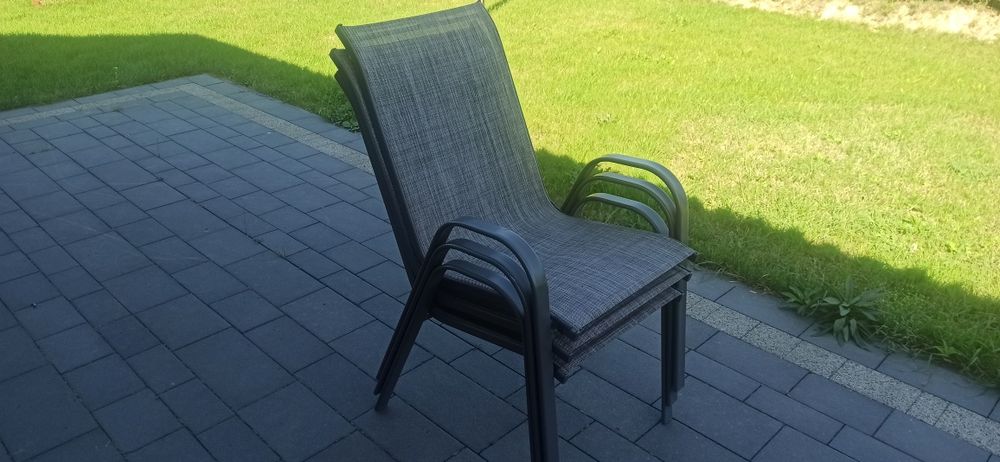 Stół ogrodowy szklany duży 2m/1m z krzesłami lub bez krzesel