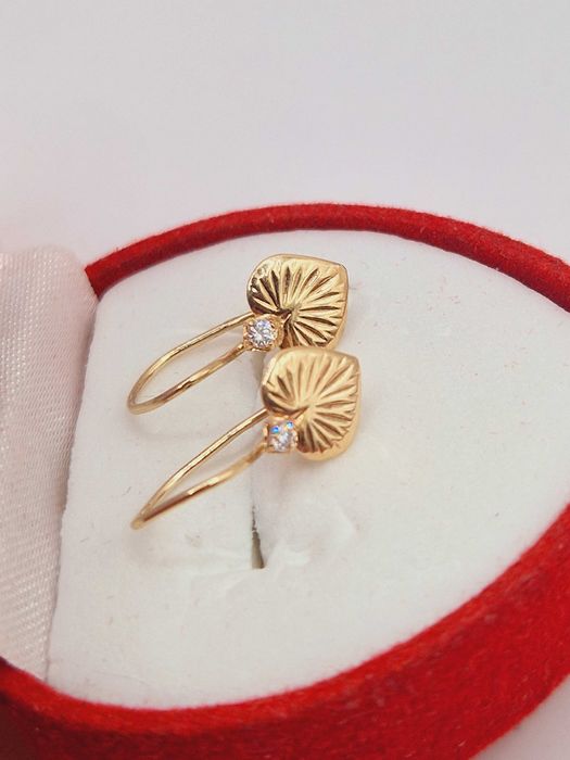 Złote kolczyki próby 585 (14K)