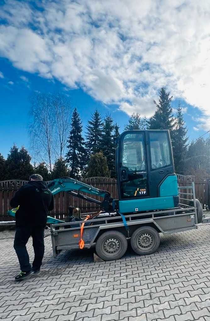 Minikoparka z operatorem WLZ, PGE, odwodnienia Jasło Krosno Gorlice