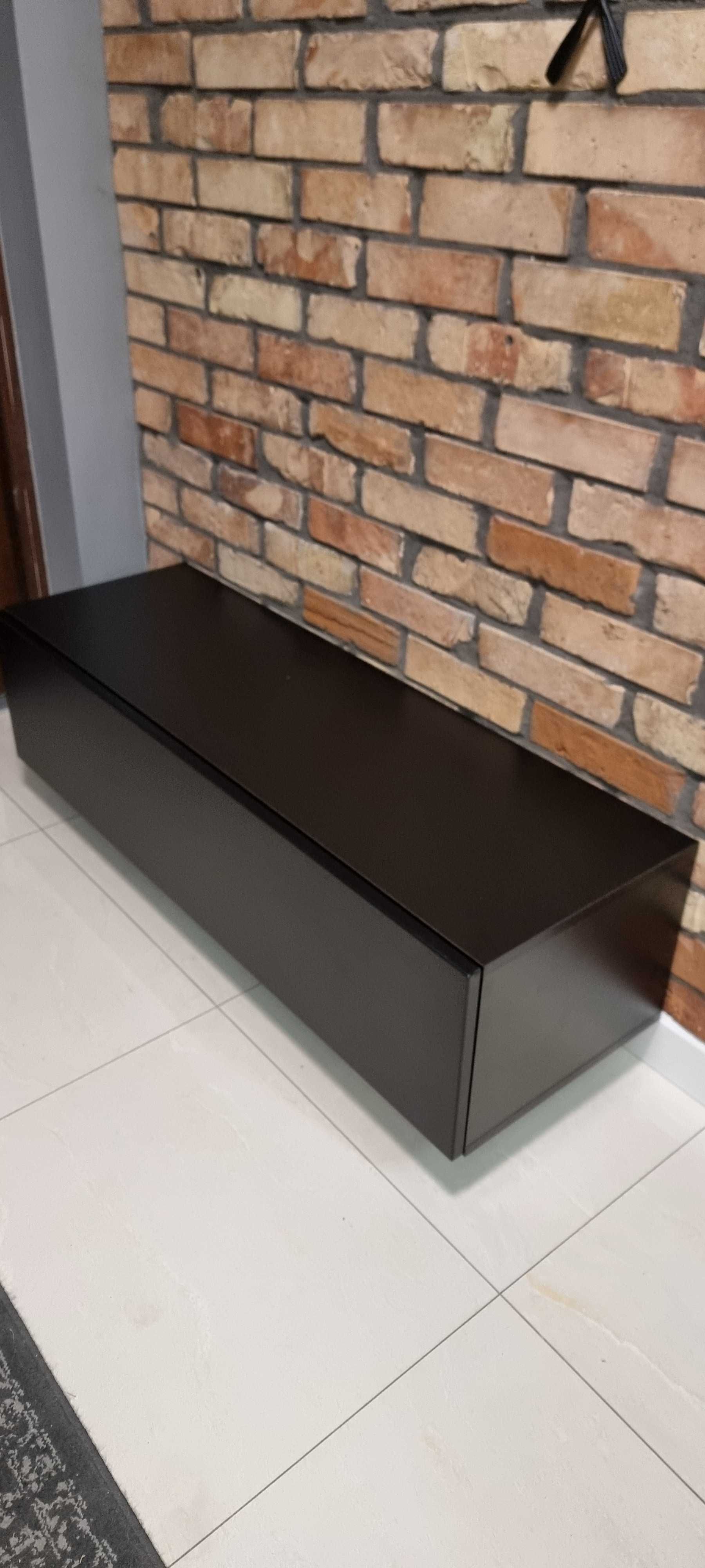 Szafka RTV Czarny MAT front MDF