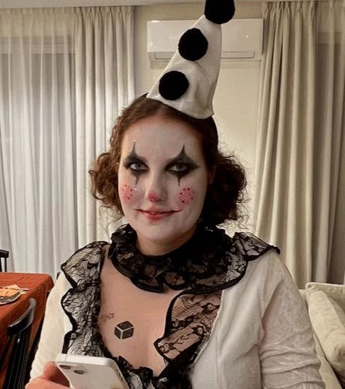 Strój Przebranie Pierrot dla kobiet L