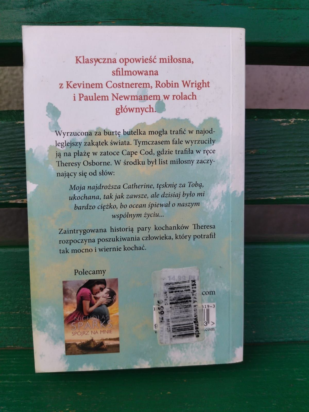 Książka List w butelce Nikolas Sparks