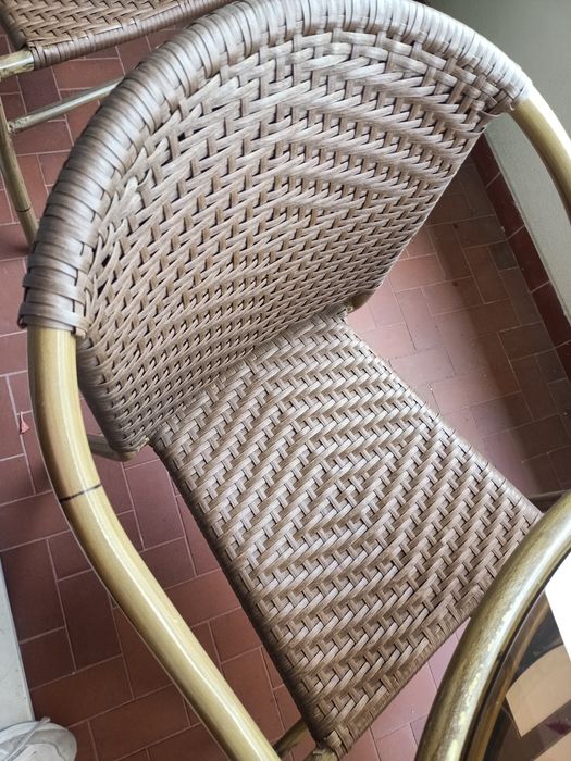 Conjunto de mesa +2 cadeiras varanda/jardim