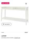 Consola/aparador branco vidro LIATORP IKEA novo