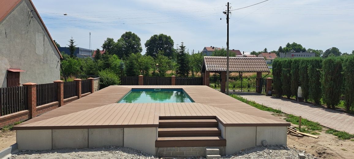 Taras kompozytowy z montażem