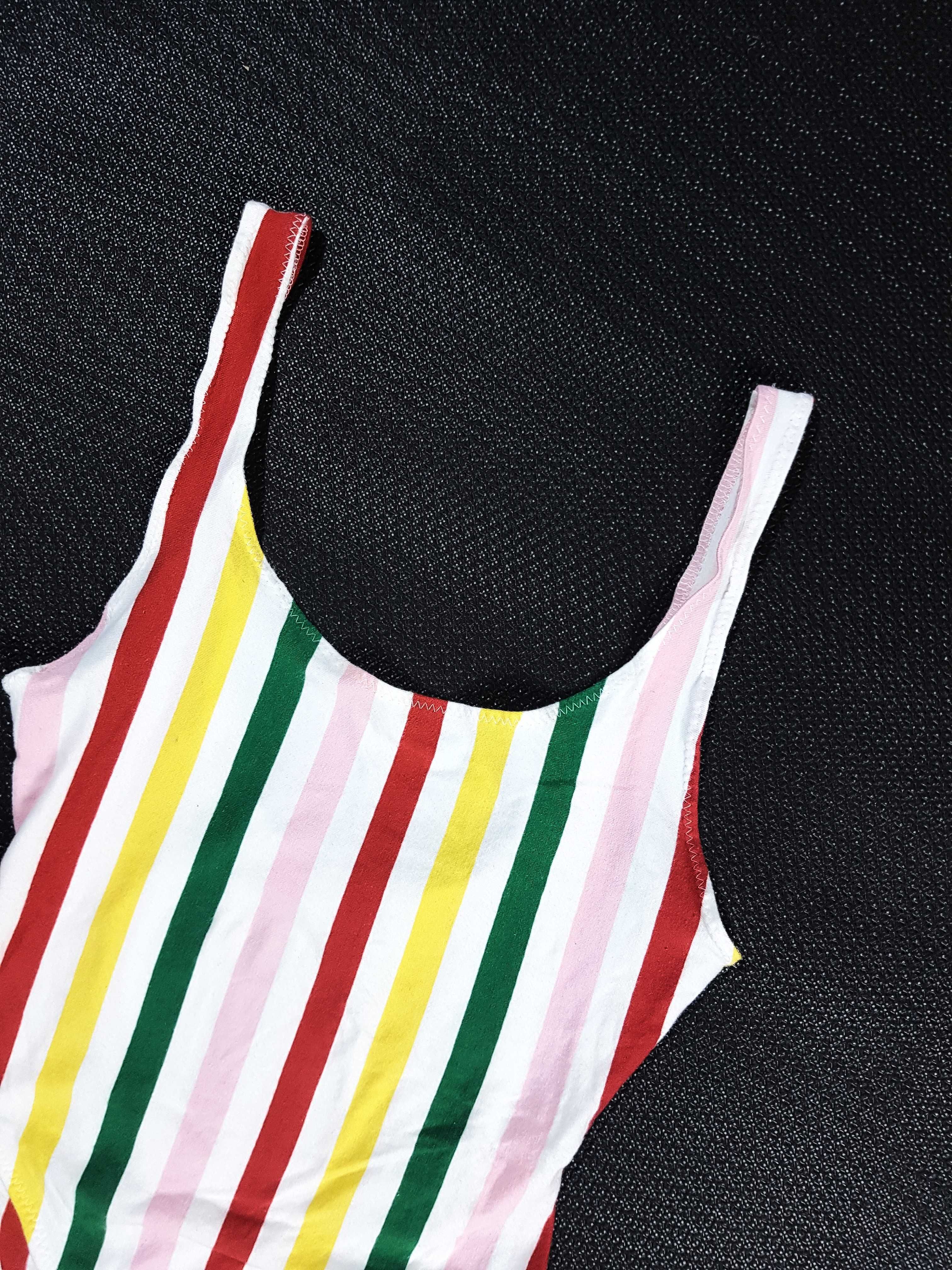 kolorowe body w paski 36 S bershka