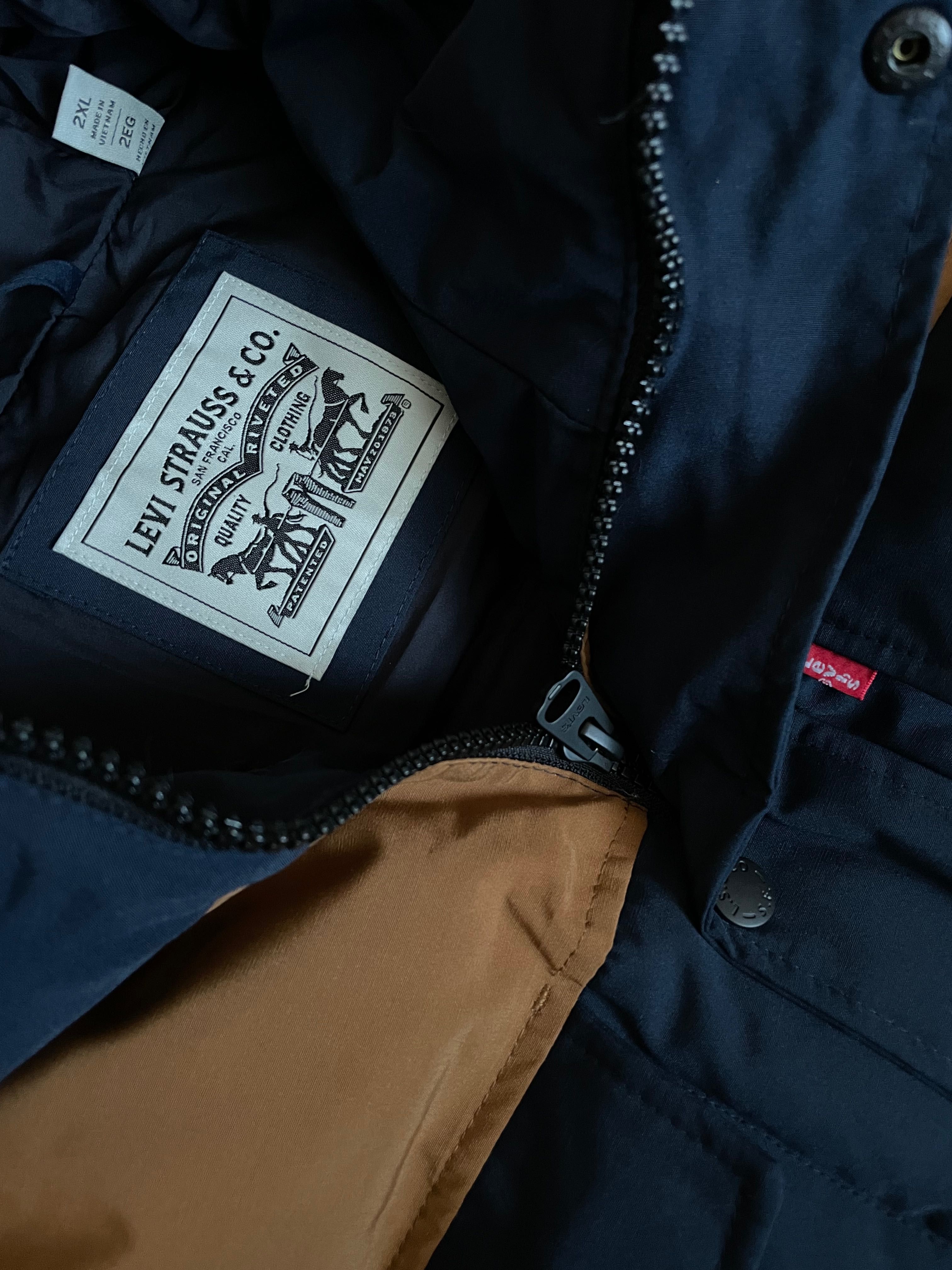 XXL 52 3XL 54 Levis парка куртка пуховик бомбер левайс мужская зимняя