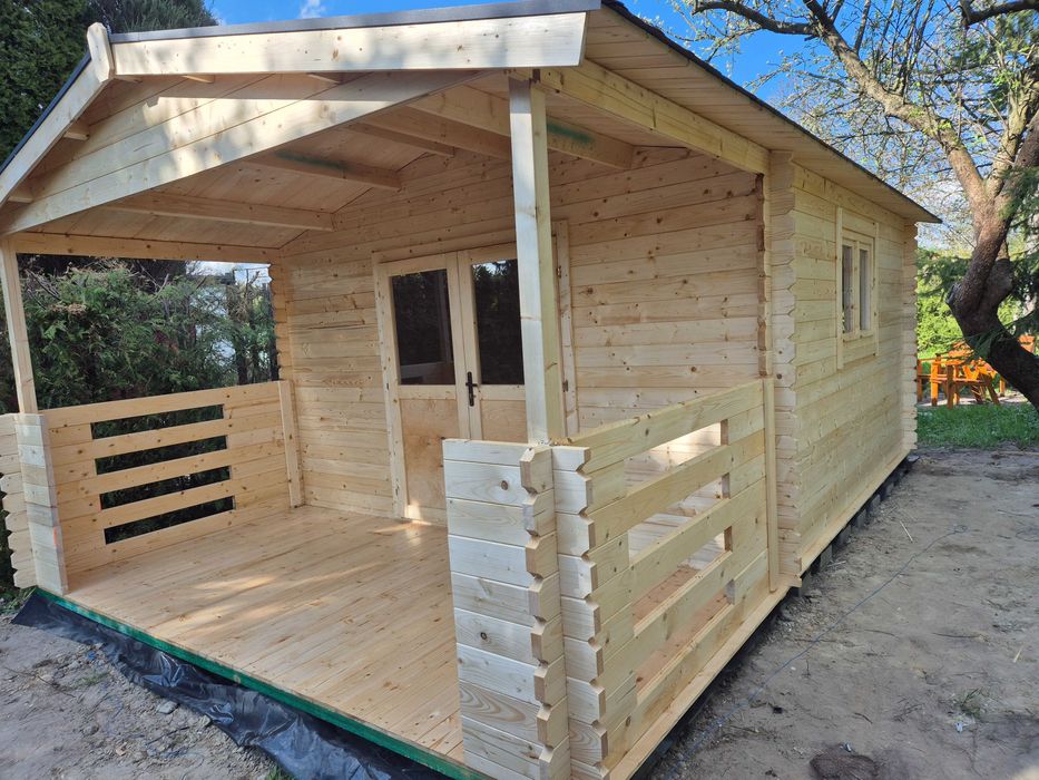 dostępny od ZARAZ SOLIDNY domek letniskowy + TARAS na ROD* 6x4*24 m2