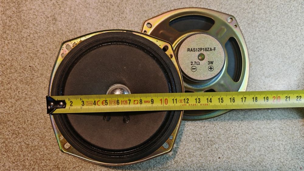 Динамик 12 см Ras12p18za-f  від  магнитоли Panasonic rx-ct810  3  w