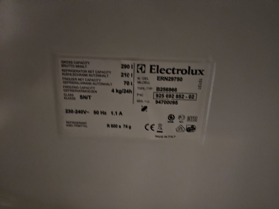 Lodowka do zabudowy Elektrolux