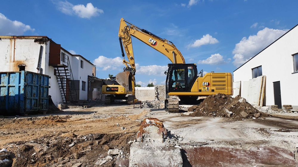 Wynajem kruszarki, wyburzenia, rozbiórki, kruszenie gruzu,