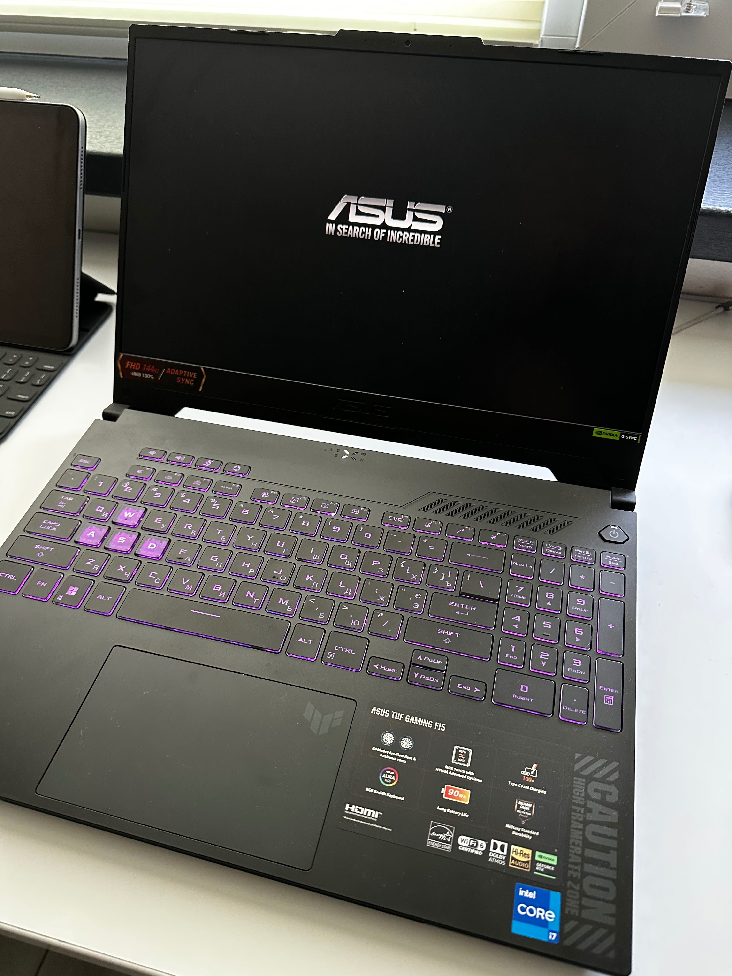 ASUS TUF Gaming F15 (FX507ZI-F15.I74070) • i7-12700H/RTX 4070/16 ГБ
