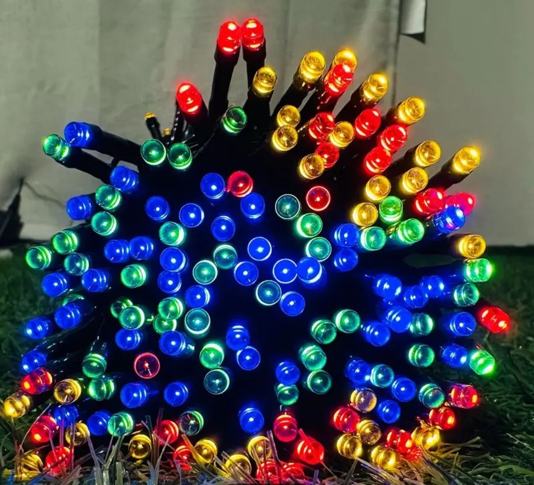 Świetne lampki solarne LED -7 metrów i 50 wielokolorowych lampek!!