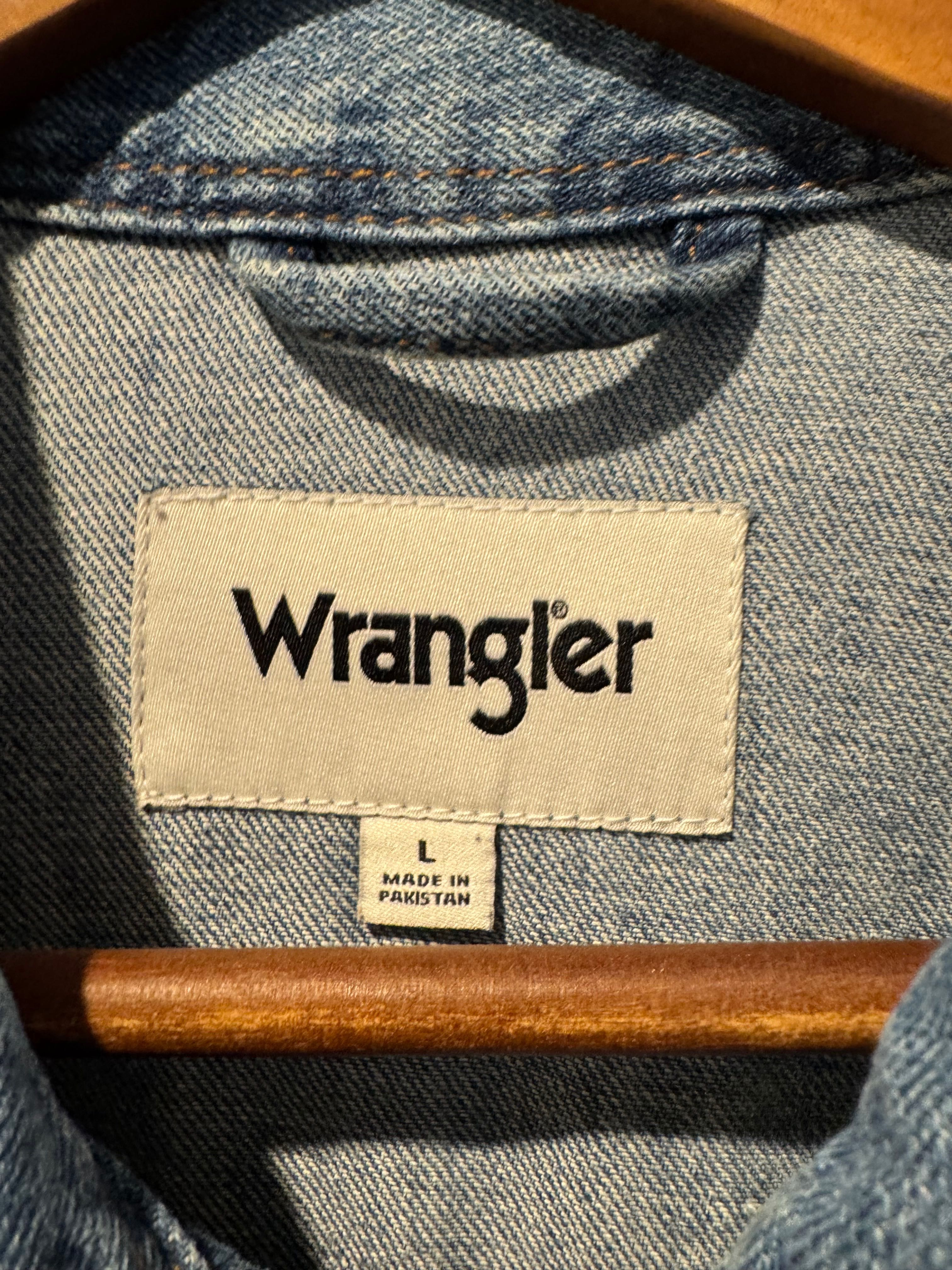 jeansowa kurtka wrangler L