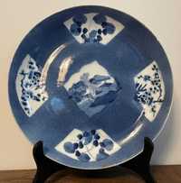 Grande e raro parto em porcelana da China Azul e branco Séc. XVIII