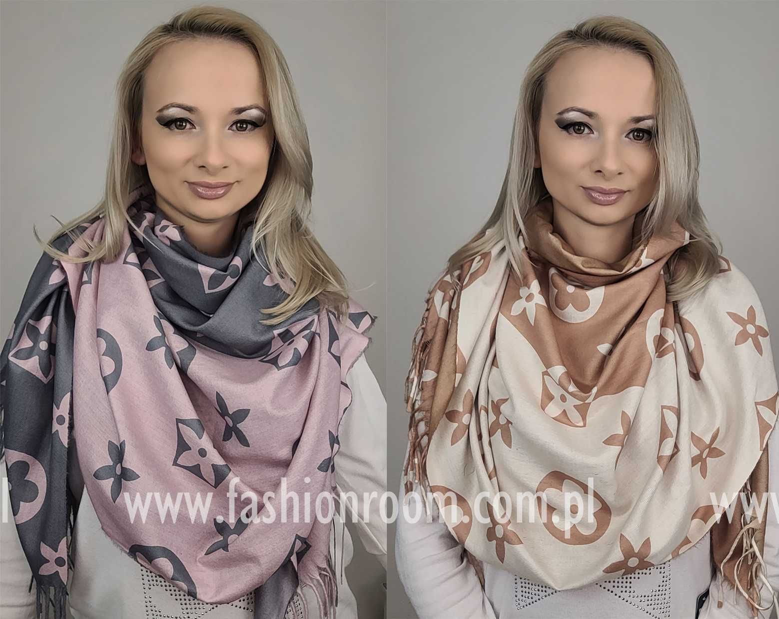 4 Warianty KOLORY Elegancki szalik damski z wiskozy