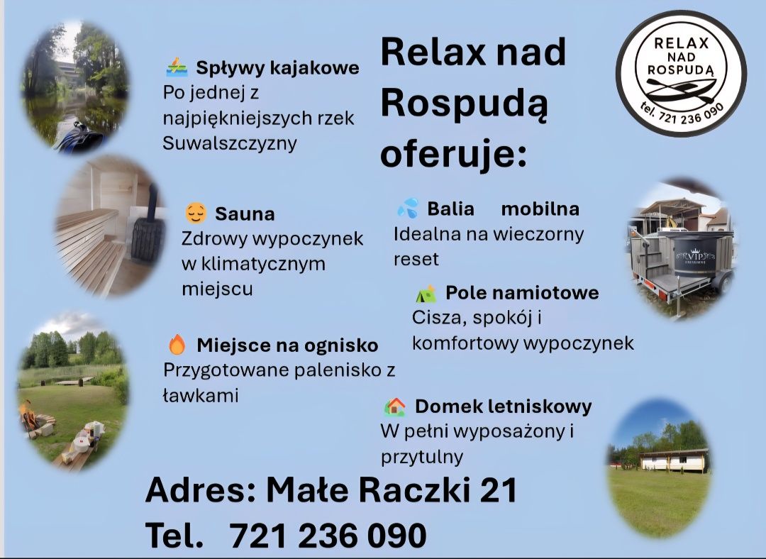 Spływ kajakowy kajaki rospuda bolesty rzeka jezioro