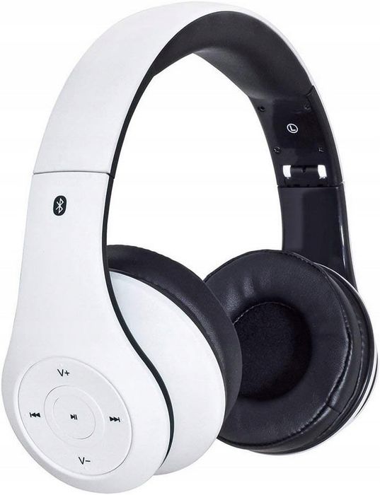 Wygodne Bezprzewodowe Słuchawki Nauszne Bluetooth Mikrofon Akumulator