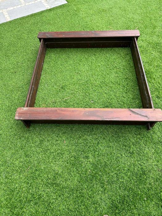 caixa de areia para crianças, em madeira