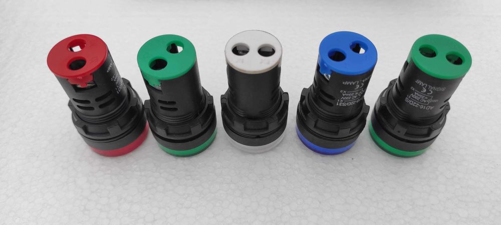 Lampka kontrolka sygnalizacyjna LED 12V / 230V 22mm ZIELONA