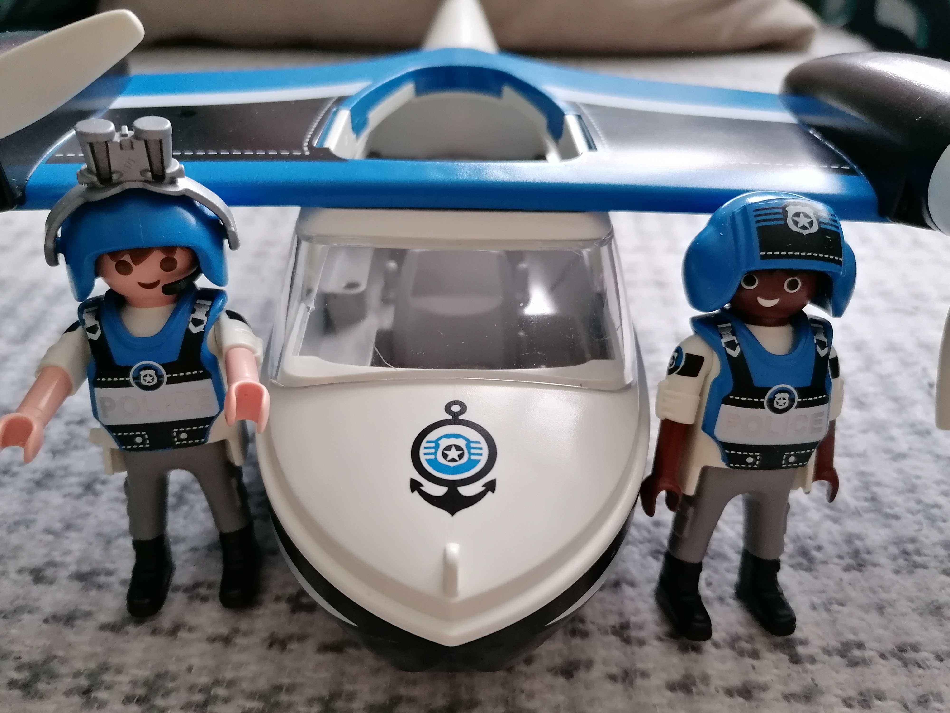Samolot policyjny Playmobil figurki