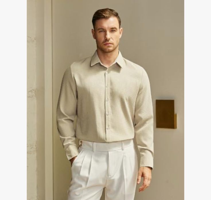 JOGAL męska koszula M – regular fit, długi rękaw