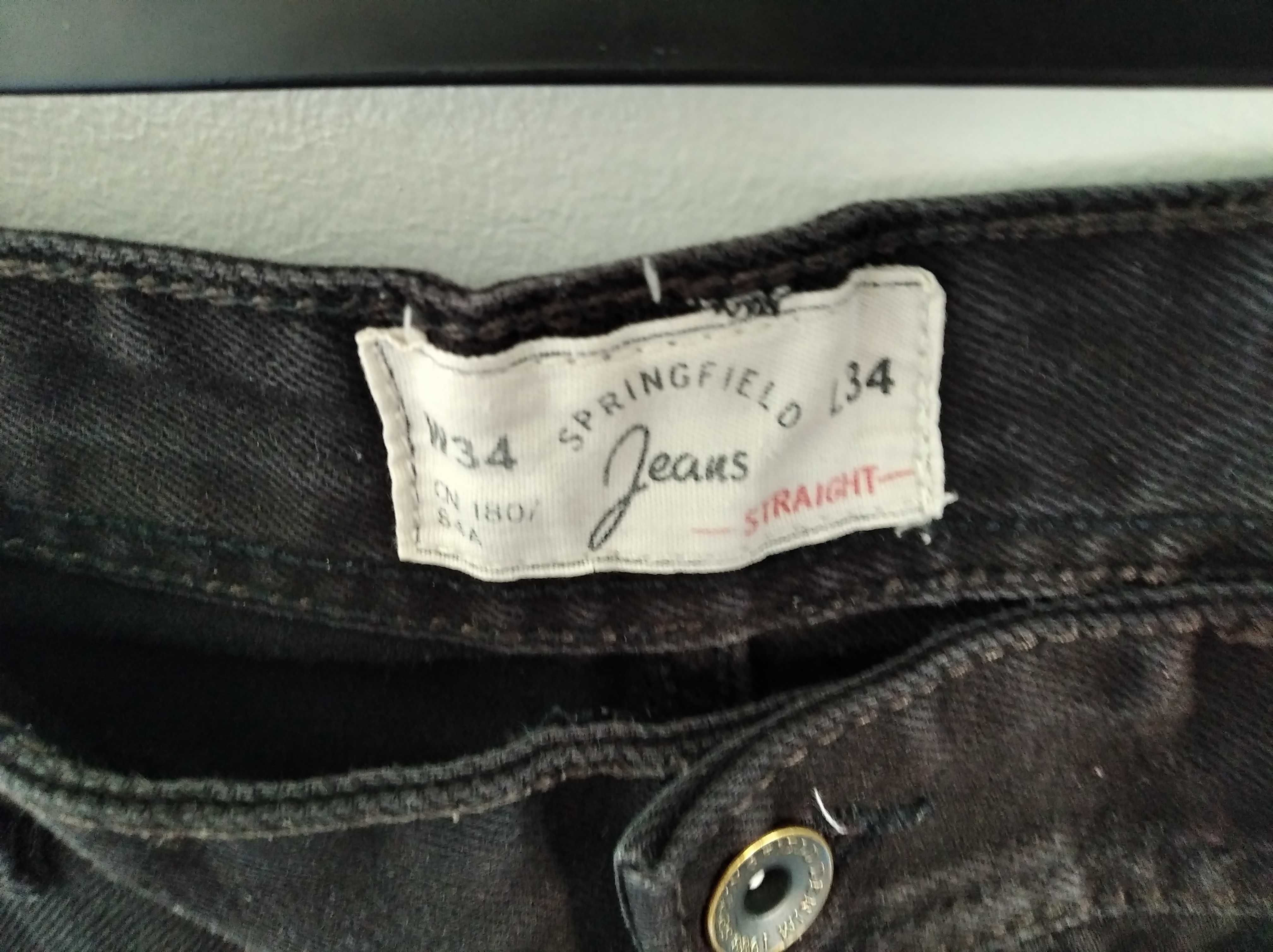 Calça de ganga Springfield em preto