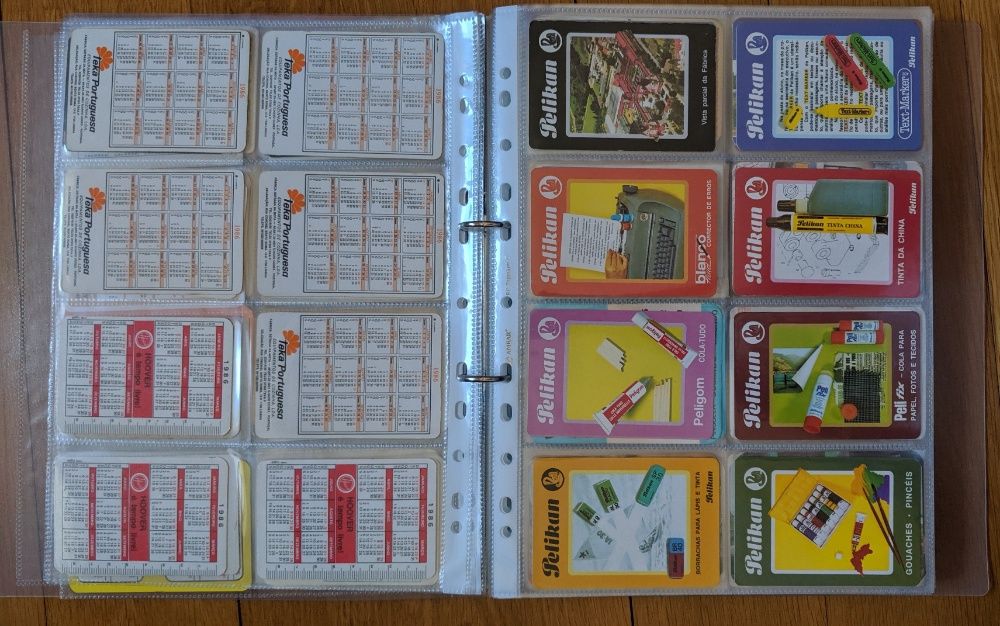 Colecção 300 calendários de bolso antigos
