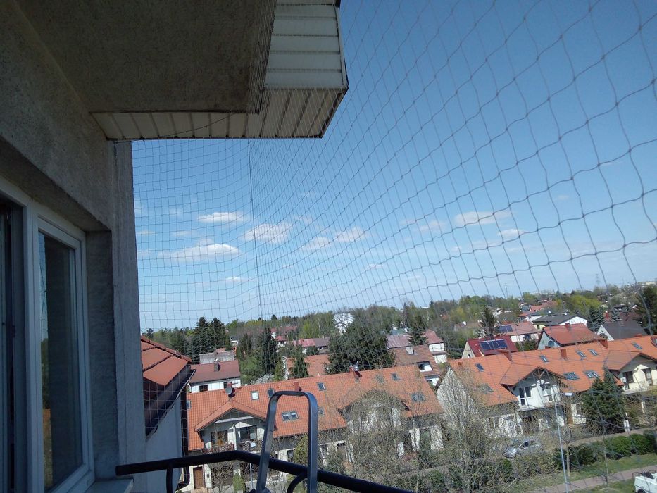 Siatka dla kota, przeciw gołębiom,montaz hale,wiaty ,balkony,tarasy .