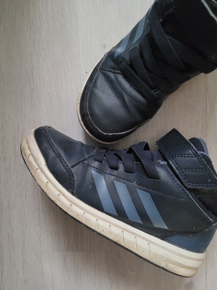 Adidas 31.5 za kostkę na rzepy granatowe