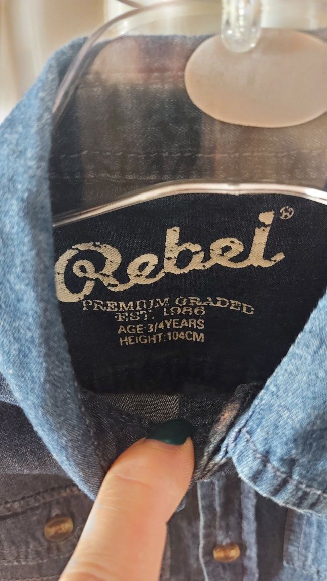 Koszula jeansowa,  3-4 lata. Rebel