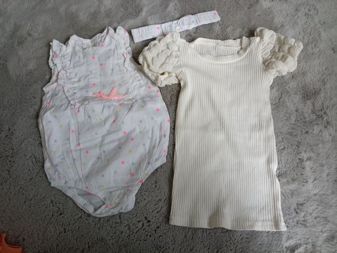 Ubranka niemowlęce na lato dla dziewczynki H&M