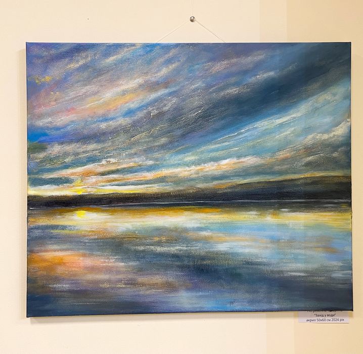 Картина захід сонця акрил