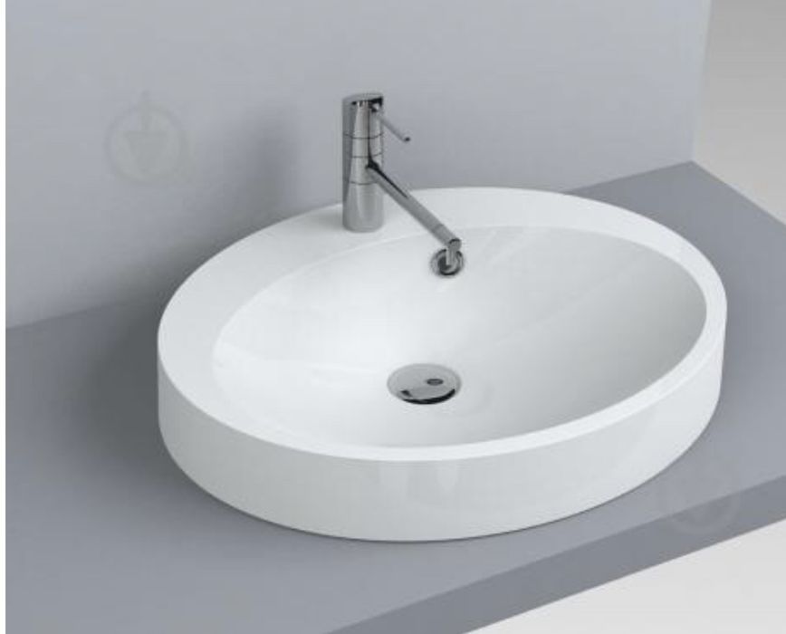 Умивальник EGO Devon зі штучного мармуру 55х45 см