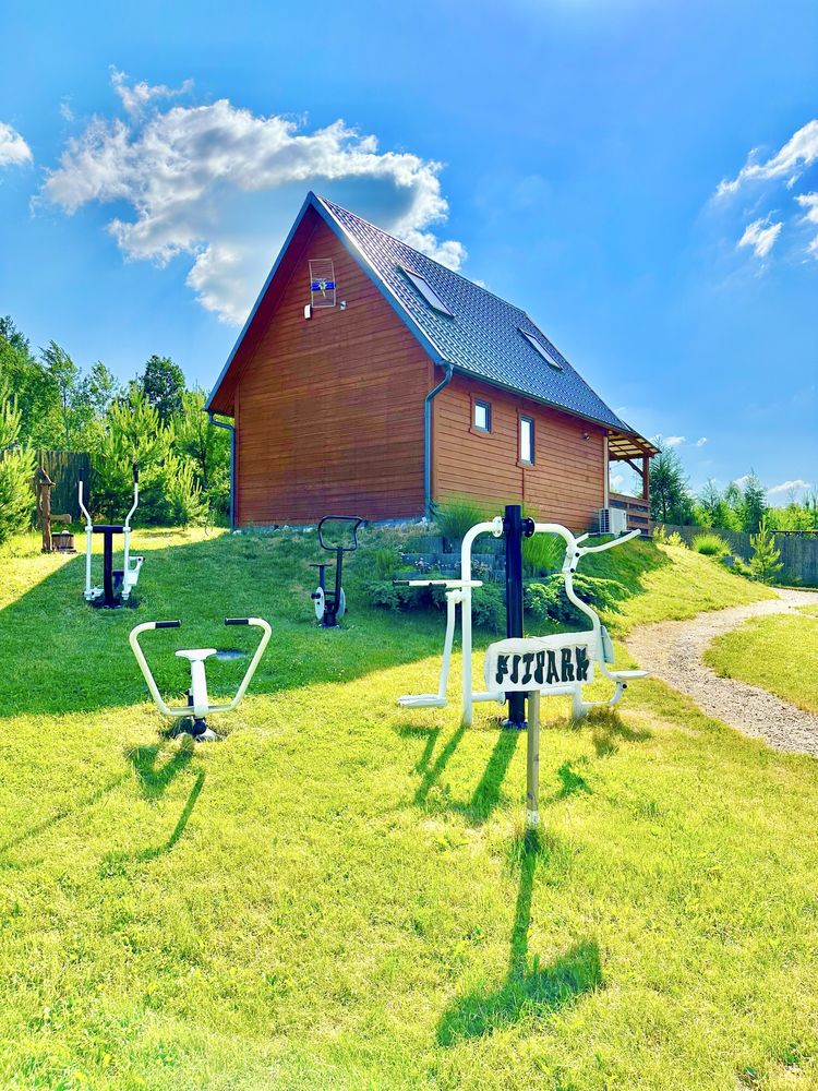 Całoroczny domek, balia, basen, sauna, ognisko, Kaszuby
