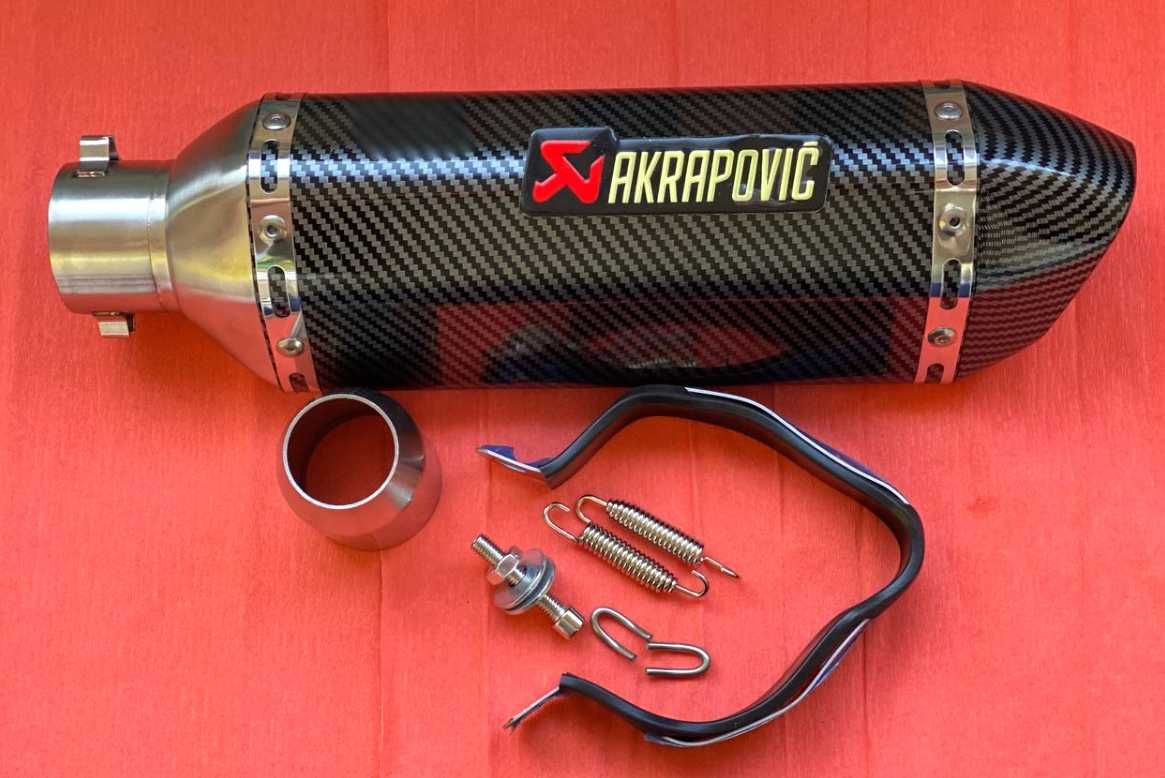 Прямоточний прямоток на мотоцикл Акрапович