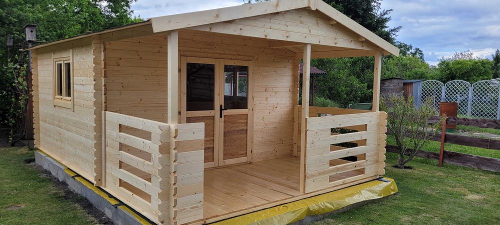 dostępny OD ręki DREWNIANY domek letniskowy*34 mm*6x4*24m2*działkę ROD