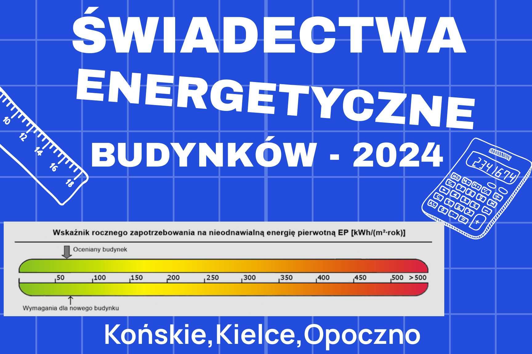Świadectwo energetyczne budynku 2024 Końskie