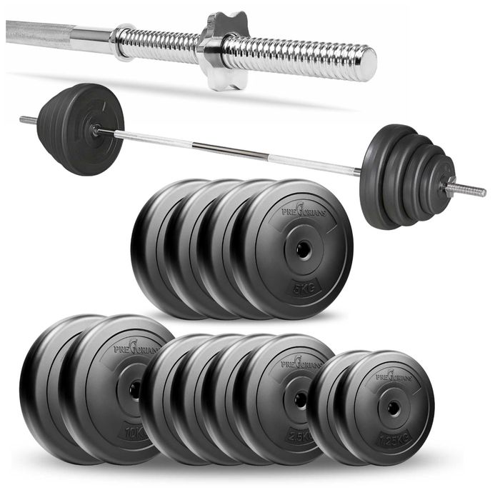 Zestaw do ćwiczeń 60kg - sztanga gryf 180cm obciążenie
