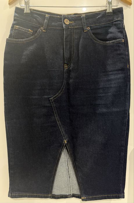 Юбка джінсова темно синього коліру