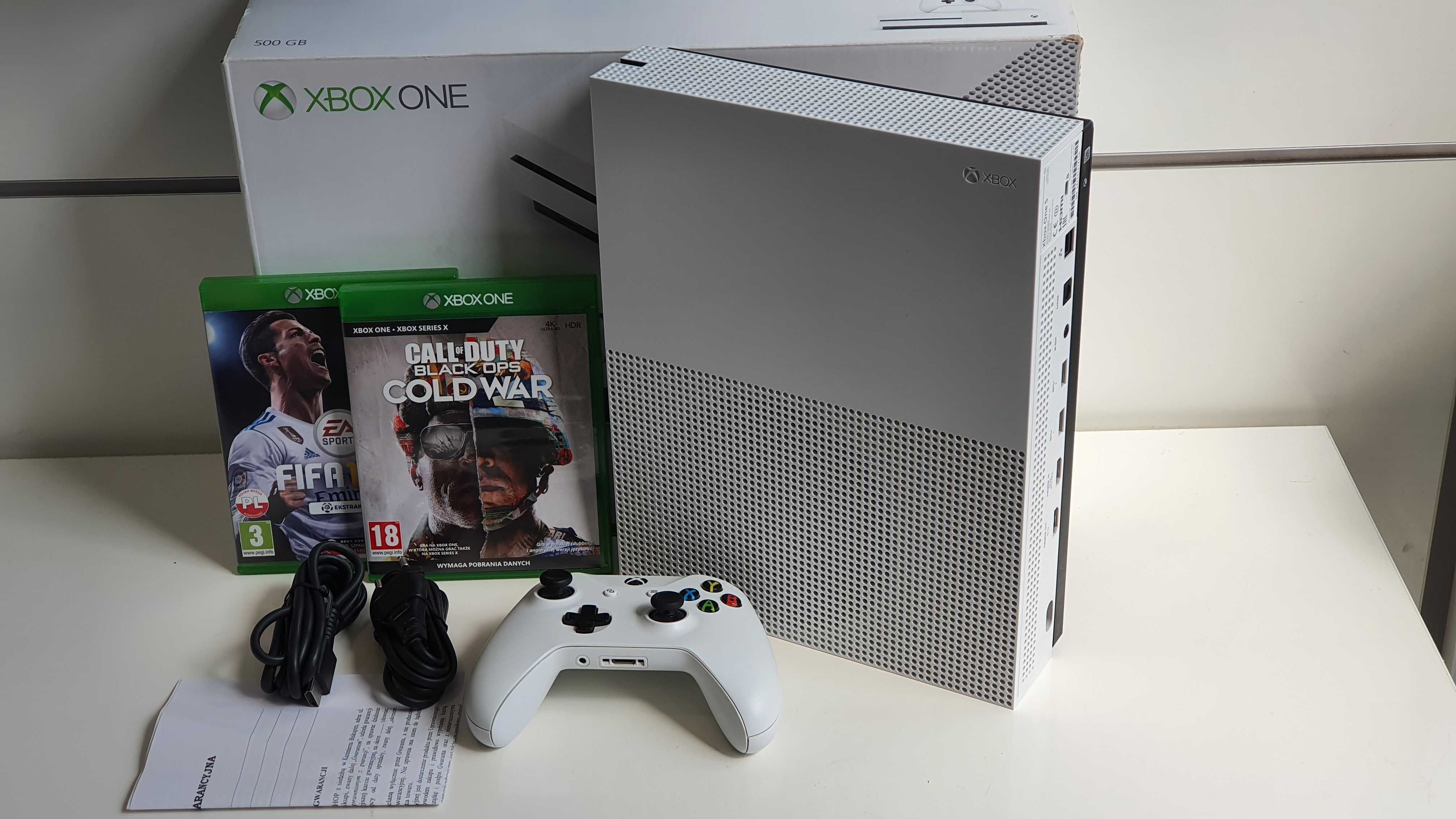 GWARANCJA XBOX One s 500GB Biały +Pad Microsoft+ Call of Duty Cold War