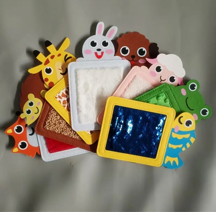 Тактильні картки, сенсорні іграшки, сенсорні коврики