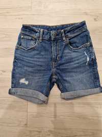 Krótkie spodenki jeansy rozmiar 122 H&M