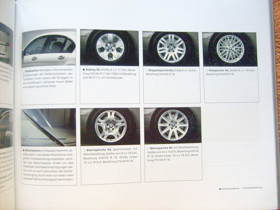 BMW 7 E65 2003 - bardzo obszerny prospekt - 126 stron ! stan BDB !