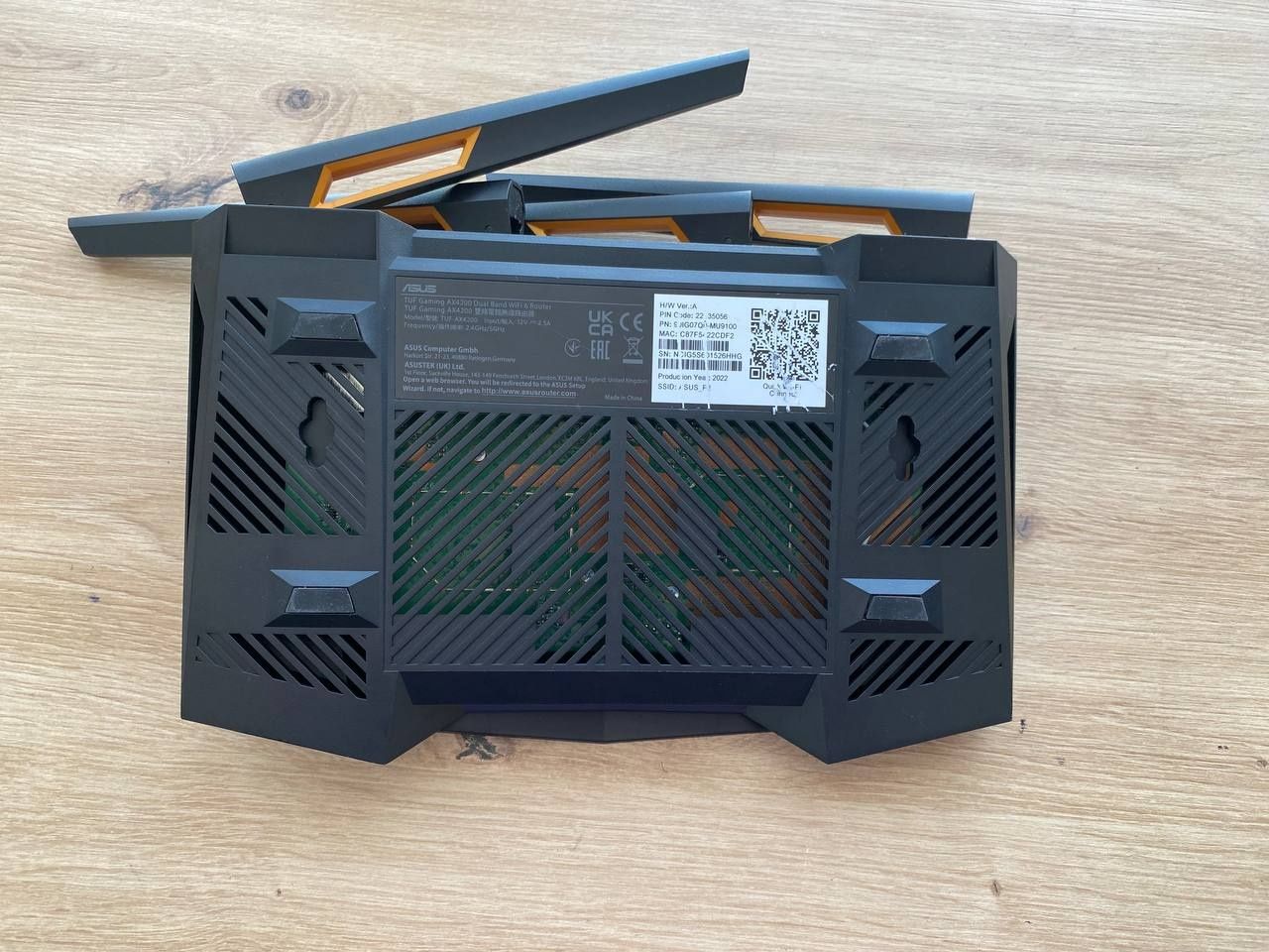 Маршрутизатор роутер ASUS TUF Gaming AX4200 WiFi6 1 Гбіт/с USB AiMesh