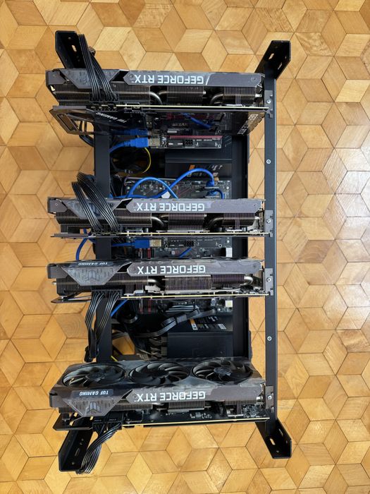 Koparka kryptowalut 3x ASUS RTX 3070 1x ASUS RTX 3070i