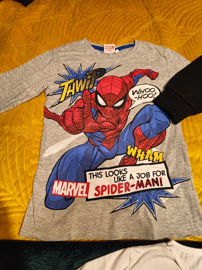 Jak nowy Zestaw Spiderman spider Man 122 bluza spodnie dresowe hm h&m