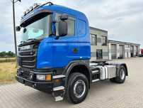 Scania G450 4x4 stały napęd na wał, hydraulika do wywrotki, z Niemiec , SCANIA ,